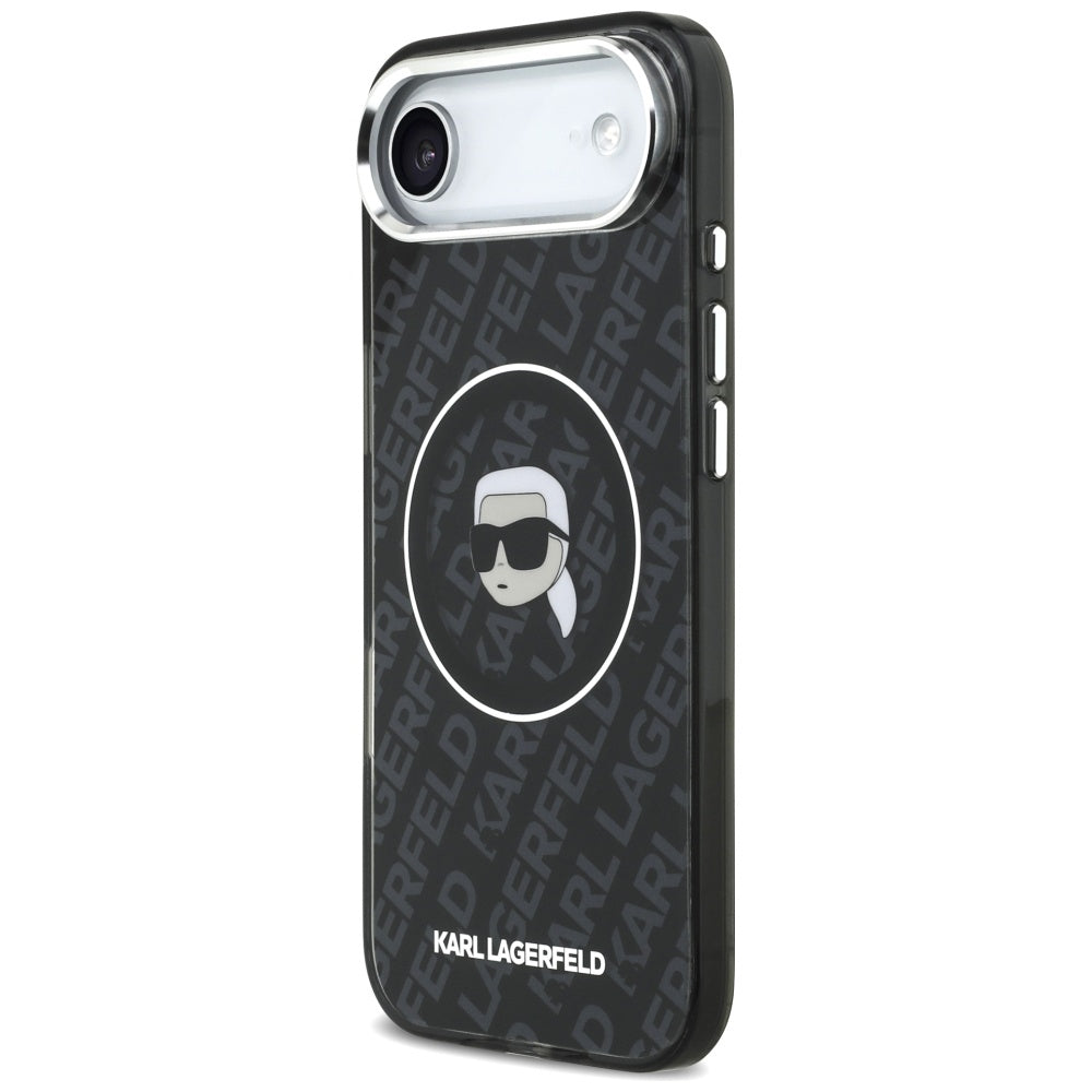 MagSafe Hülle für Apple iPhone 17 Air, Karl Lagerfeld, IML Karl`s Head, Schwarz