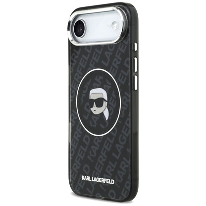 MagSafe Hülle für Apple iPhone 17 Air, Karl Lagerfeld, IML Karl`s Head, Schwarz