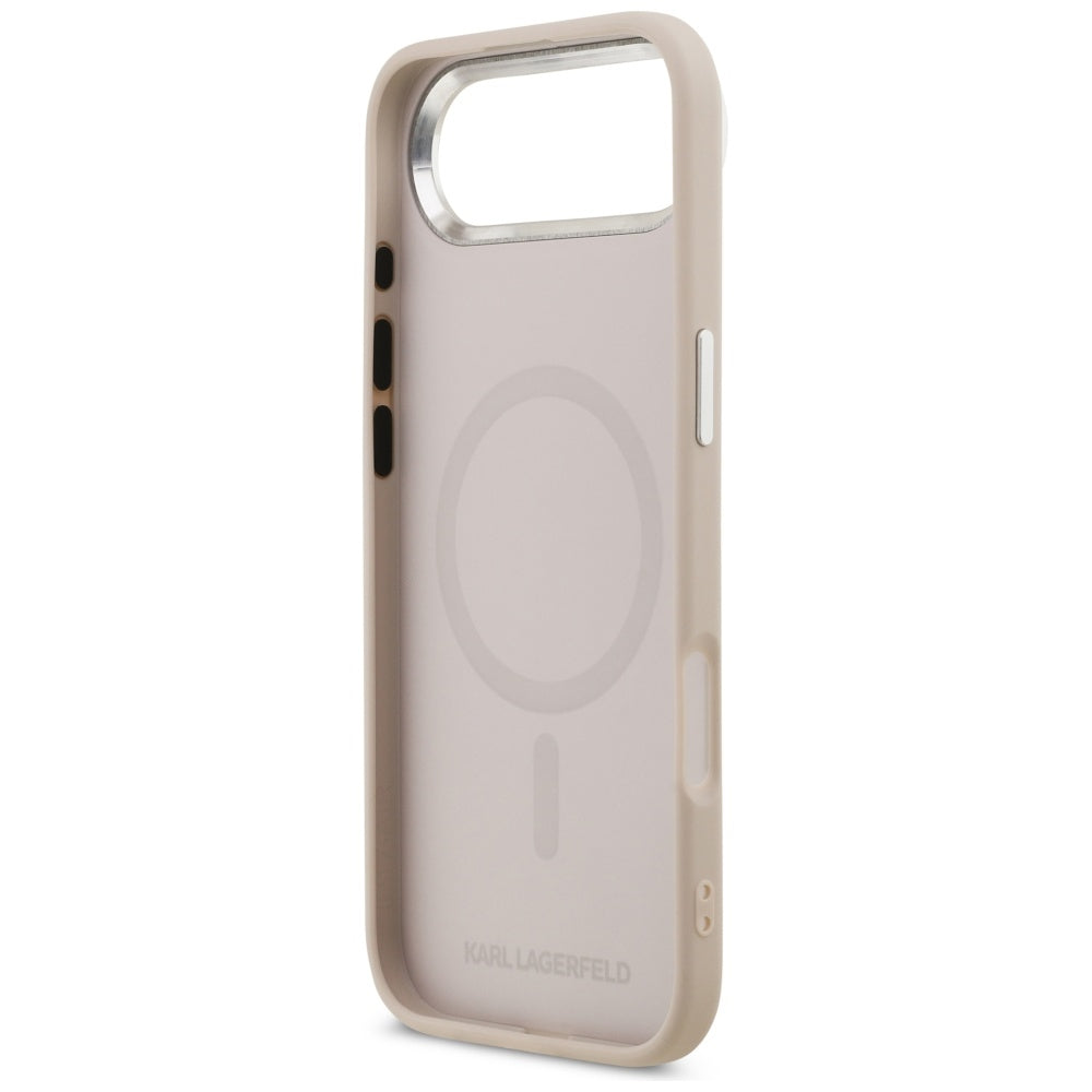 MagSafe Hülle für Apple iPhone 17 Air, Karl Lagerfeld, Karl & Choupette Pins, Rosa