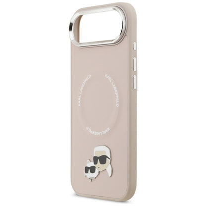 MagSafe Hülle für Apple iPhone 17 Air, Karl Lagerfeld, Karl & Choupette Pins, Rosa