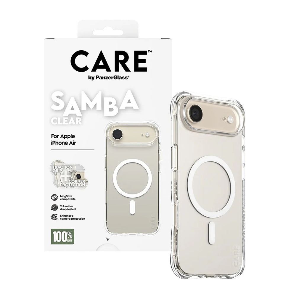 MagSafe Hülle für Apple iPhone 17 Air, PanzerGlass, modisch, Transparent Weiß