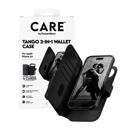 MagSafe Case for Apple iPhone 17 Air, PanzerGlass, Care Feature Tango Two-in-One, Black