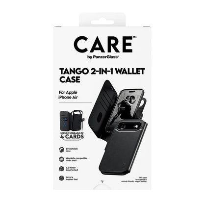 MagSafe Case for Apple iPhone 17 Air, PanzerGlass, Care Feature Tango Two-in-One, Black