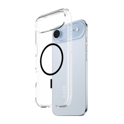 MagSafe Hülle für Apple iPhone 17 Air, PanzerGlass, Care Urban Explorer, Transparent Schwarz