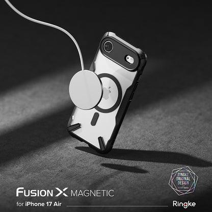 MagSafe Hülle für Apple iPhone 17 Air, Ringke, Fusion X, Schwarz