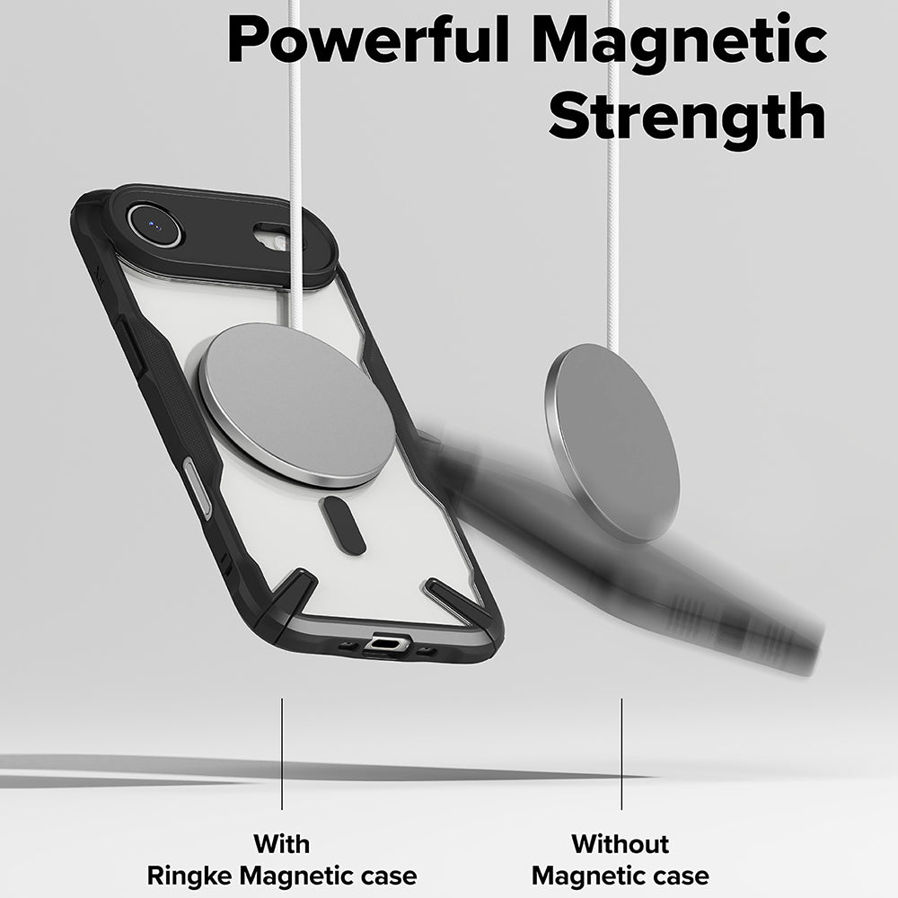 MagSafe Hülle für Apple iPhone 17 Air, Ringke, Fusion X, Schwarz