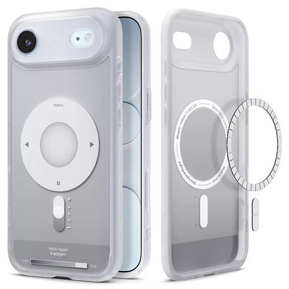 MagSafe Hülle für Apple iPhone 17 Air, Spigen, Ultra Hybrid Classic, Silber