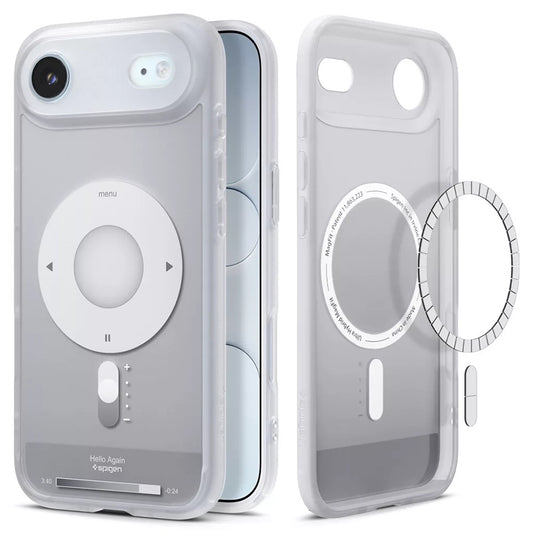MagSafe Hülle für Apple iPhone 17 Air, Spigen, Ultra Hybrid Classic, Silber