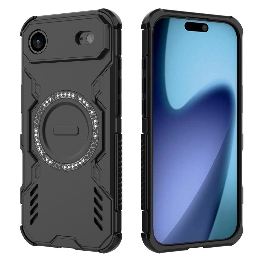 MagSafe Case for Apple iPhone 17 Air, Techsuit, ArmorMag, Black