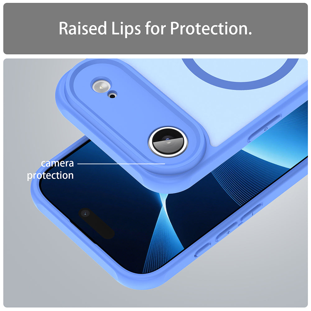 MagSafe Case for Apple iPhone 17 Air, Techsuit, HaloFrost II, Blue