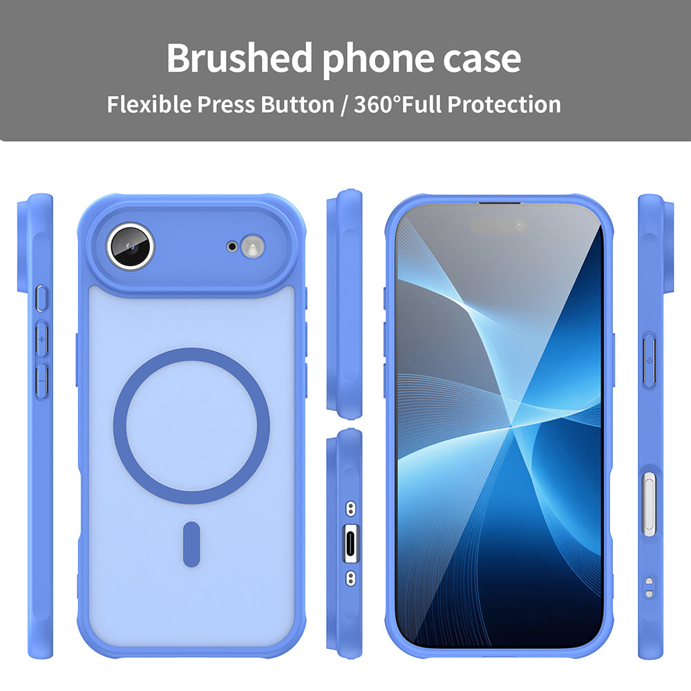 MagSafe Case for Apple iPhone 17 Air, Techsuit, HaloFrost II, Blue