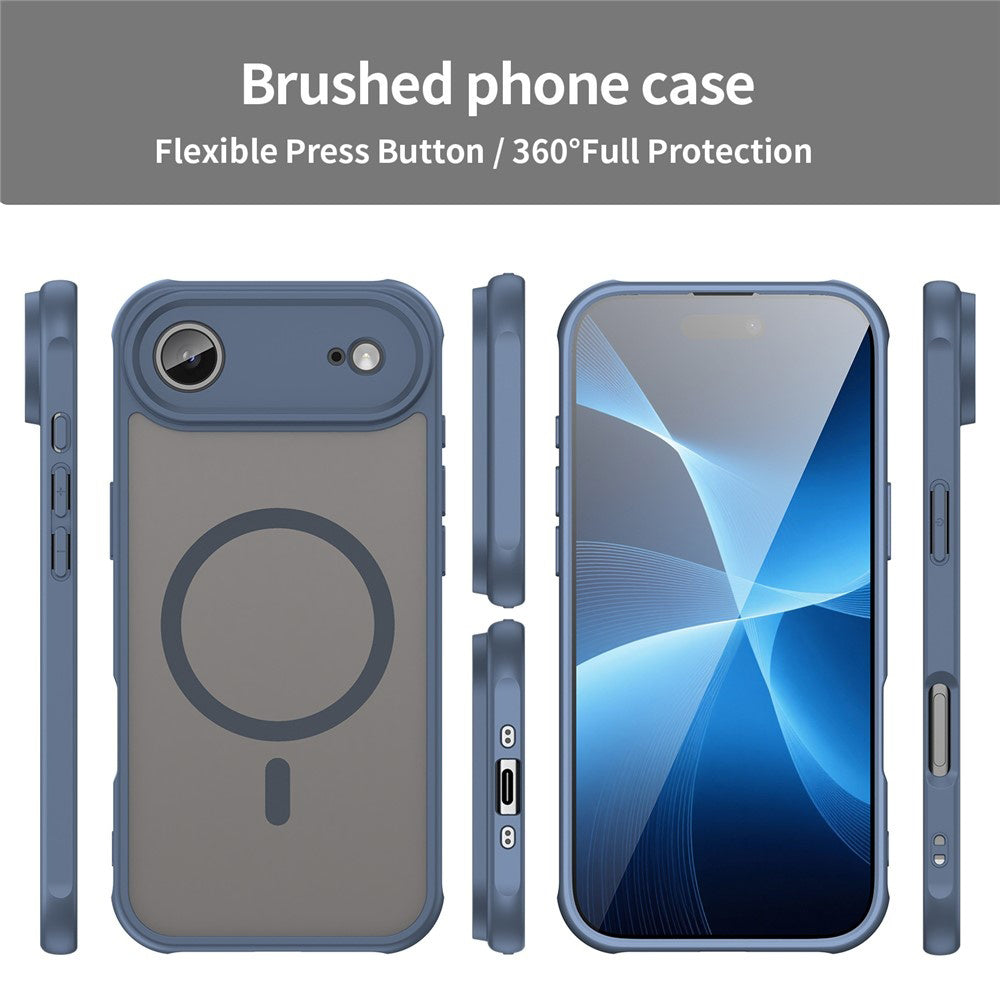 MagSafe Case for Apple iPhone 17 Air, Techsuit, HaloFrost II, Navy Blue