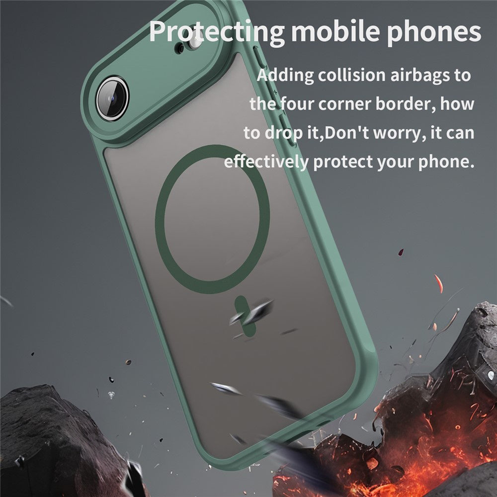 MagSafe Case for Apple iPhone 17 Air, Techsuit, HaloFrost II, Green