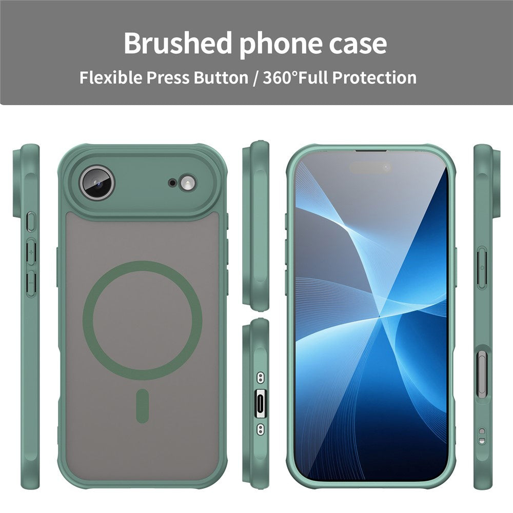 MagSafe Case for Apple iPhone 17 Air, Techsuit, HaloFrost II, Green