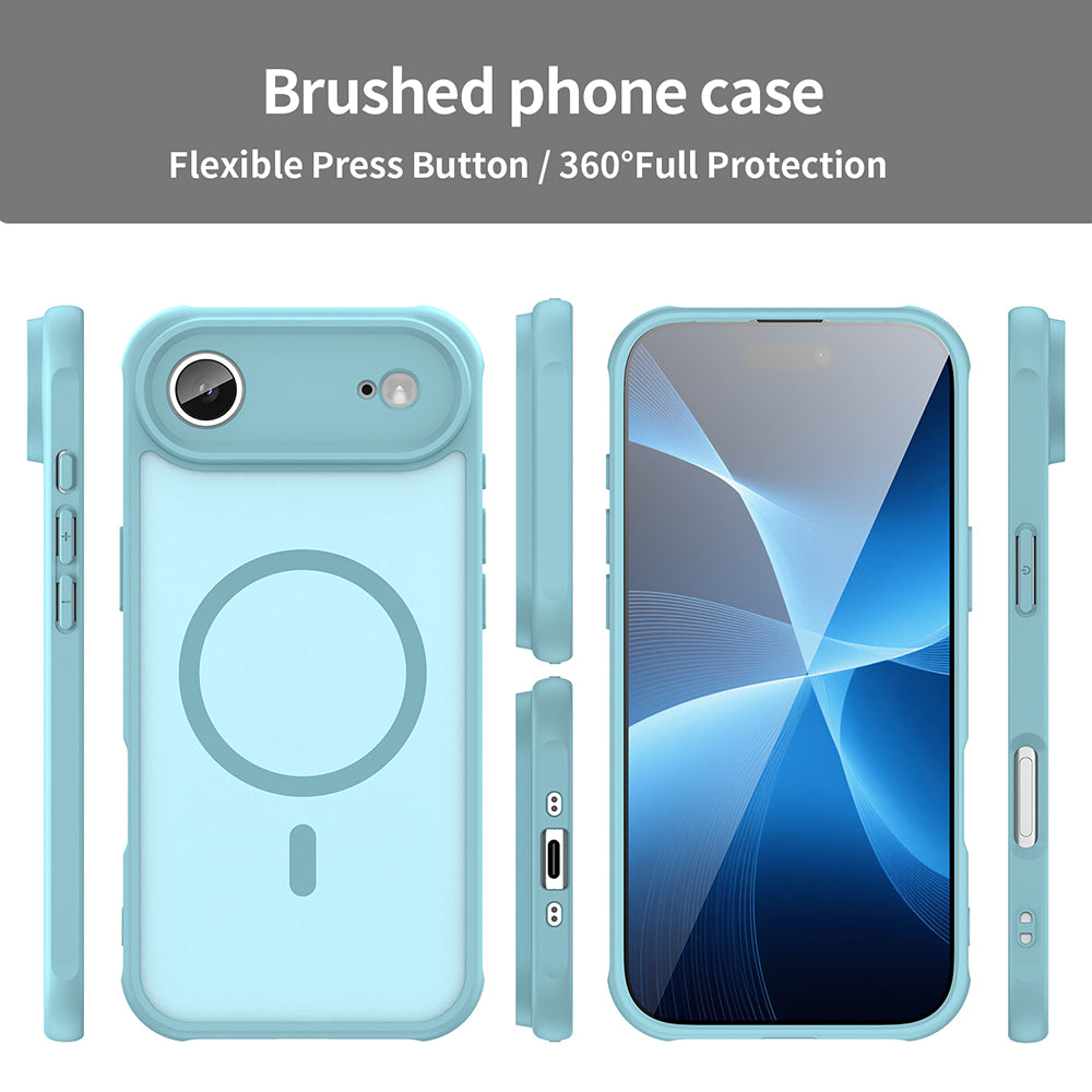 MagSafe Case for Apple iPhone 17 Air, Techsuit, HaloFrost II, Light Green
