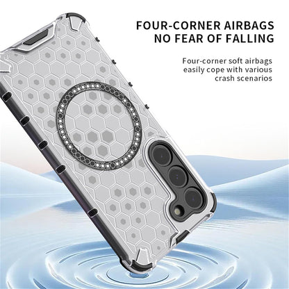 MagSafe Case for Apple iPhone 17 Air, Techsuit, HoneyComb Shield, White