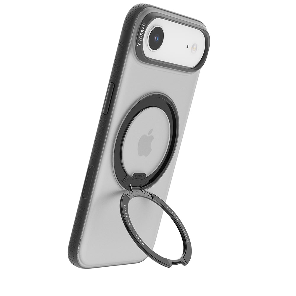 MagSafe Hülle für Apple iPhone 17 Air, Torras, Ostand R Fitness, Schwarz
