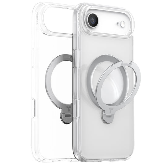 MagSafe Hülle für Apple iPhone 17 Air, Torras, Ostand Spin, Transparent