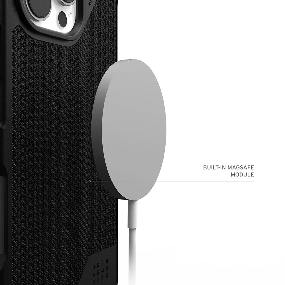 MagSafe Case for Apple iPhone 17 Air, Urban Armor Gear, Metropolis LT Kevlar, Black