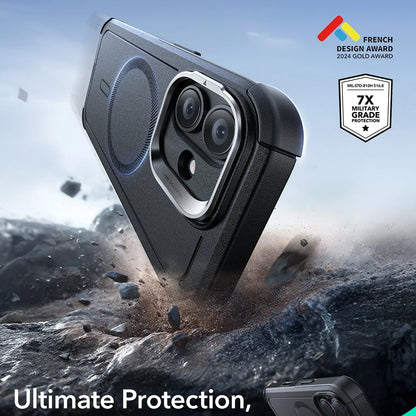 MagSafe Hülle für Apple iPhone 17, ESR, Cyber Armor Kickstand, Schwarz