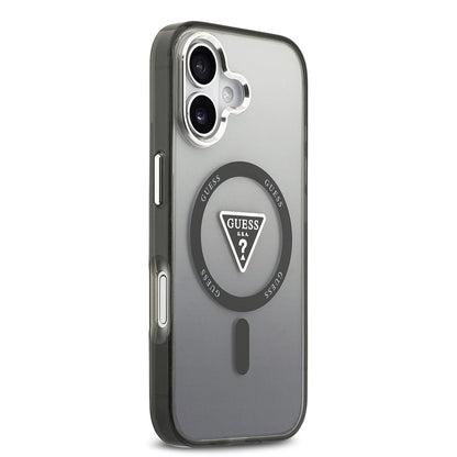 MagSafe Hülle für Apple iPhone 17, Guess, IML Gradient Triangle Logo, Schwarz