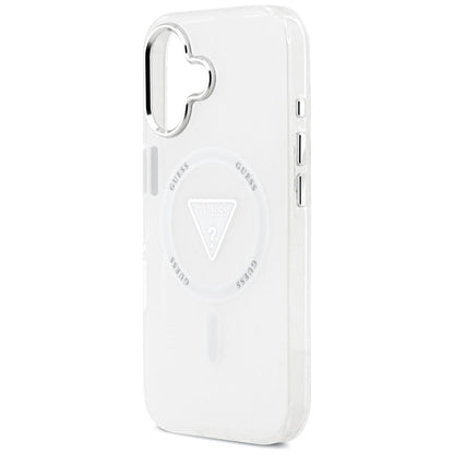 MagSafe Hülle für Apple iPhone 17, Guess, IML Gradient Triangle Logo, Transparent