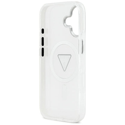 MagSafe Hülle für Apple iPhone 17, Guess, IML Gradient Triangle Logo, Transparent