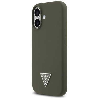 MagSafe Hülle für Apple iPhone 17, Guess, Triangle Logo, Khaki