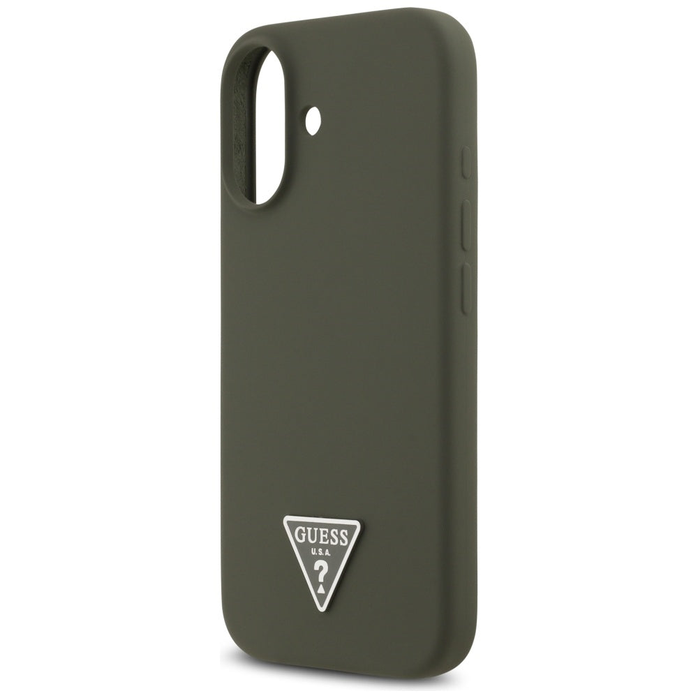 MagSafe Hülle für Apple iPhone 17, Guess, Triangle Logo, Khaki