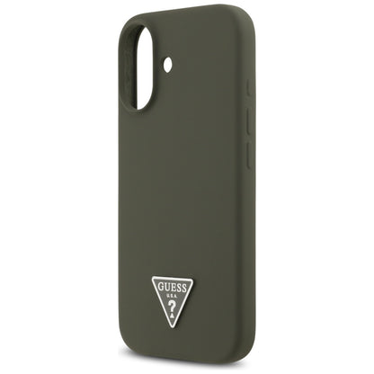 MagSafe Hülle für Apple iPhone 17, Guess, Triangle Logo, Khaki