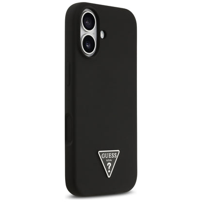 MagSafe Hülle für Apple iPhone 17, Guess, Triangle Logo, Schwarz