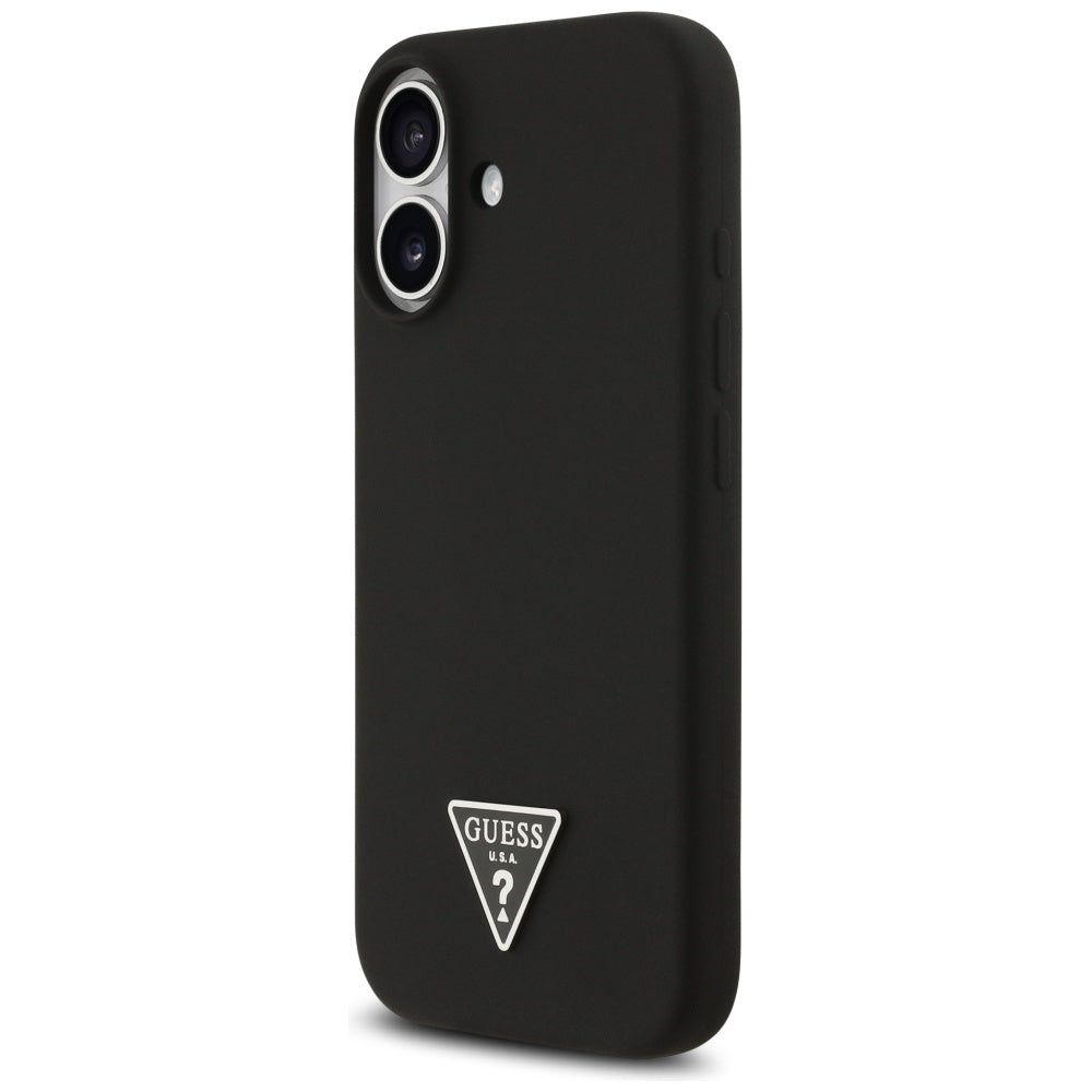 MagSafe Hülle für Apple iPhone 17, Guess, Triangle Logo, Schwarz