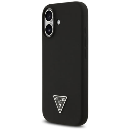 MagSafe Hülle für Apple iPhone 17, Guess, Triangle Logo, Schwarz