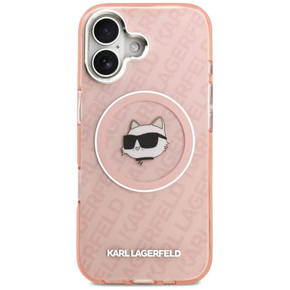 MagSafe Hülle für Apple iPhone 17, Karl Lagerfeld, IML Choupette's Head, Rosa