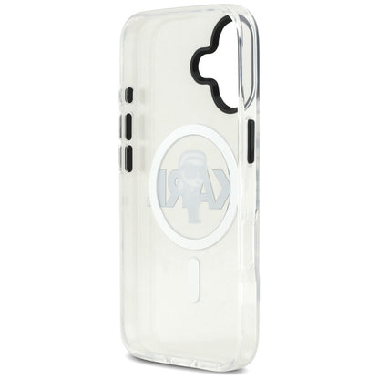 MagSafe Hülle für Apple iPhone 17, Karl Lagerfeld, IML Sketch Logo Karl, Transparent