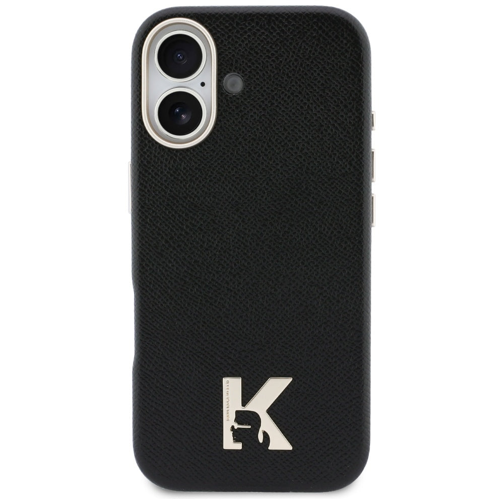 MagSafe Hülle für Apple iPhone 17, Karl Lagerfeld, Karl Head Logo, Schwarz