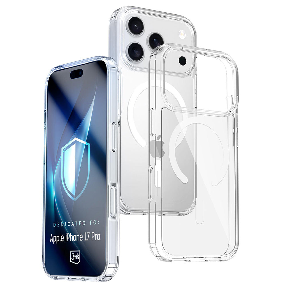 MagSafe Hülle für Apple iPhone 17 Pro, 3MK, Armor MagCase, Transparent