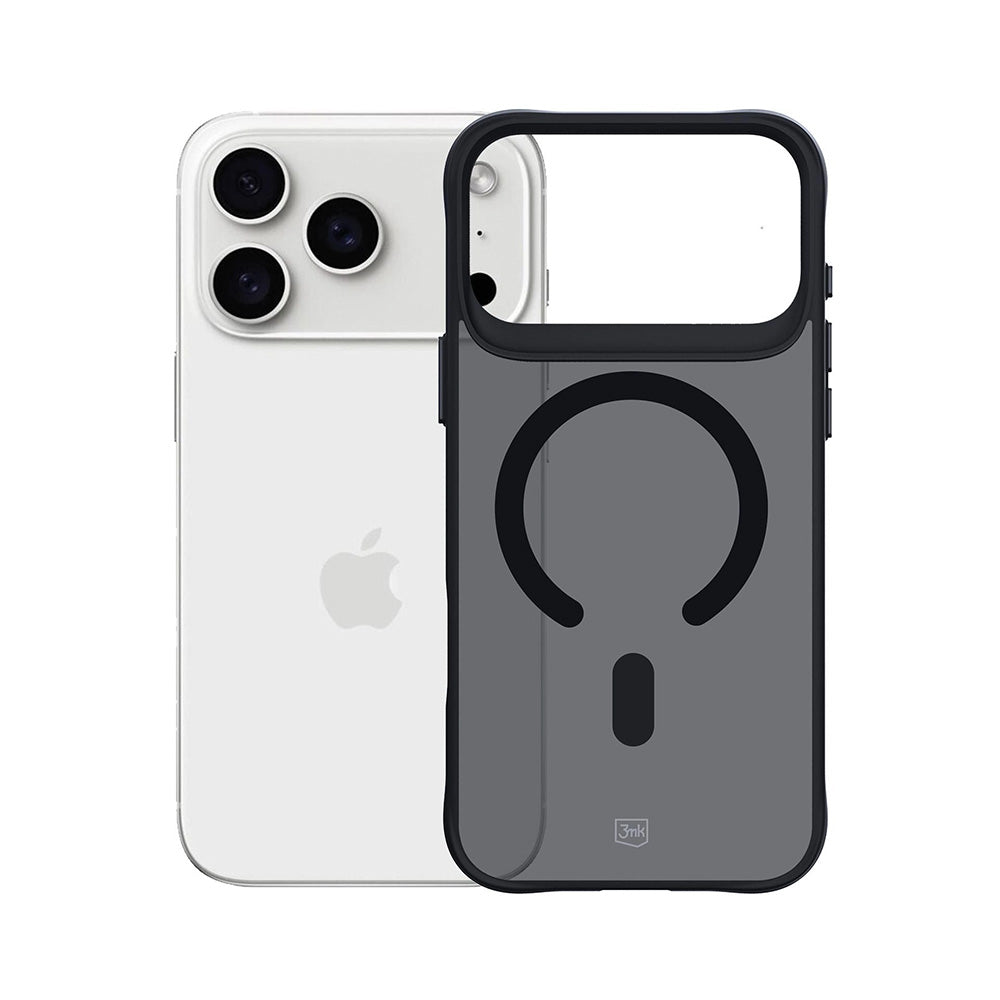 MagSafe Hülle für Apple iPhone 17 Pro, 3MK, Smoke MagCase, Schwarz