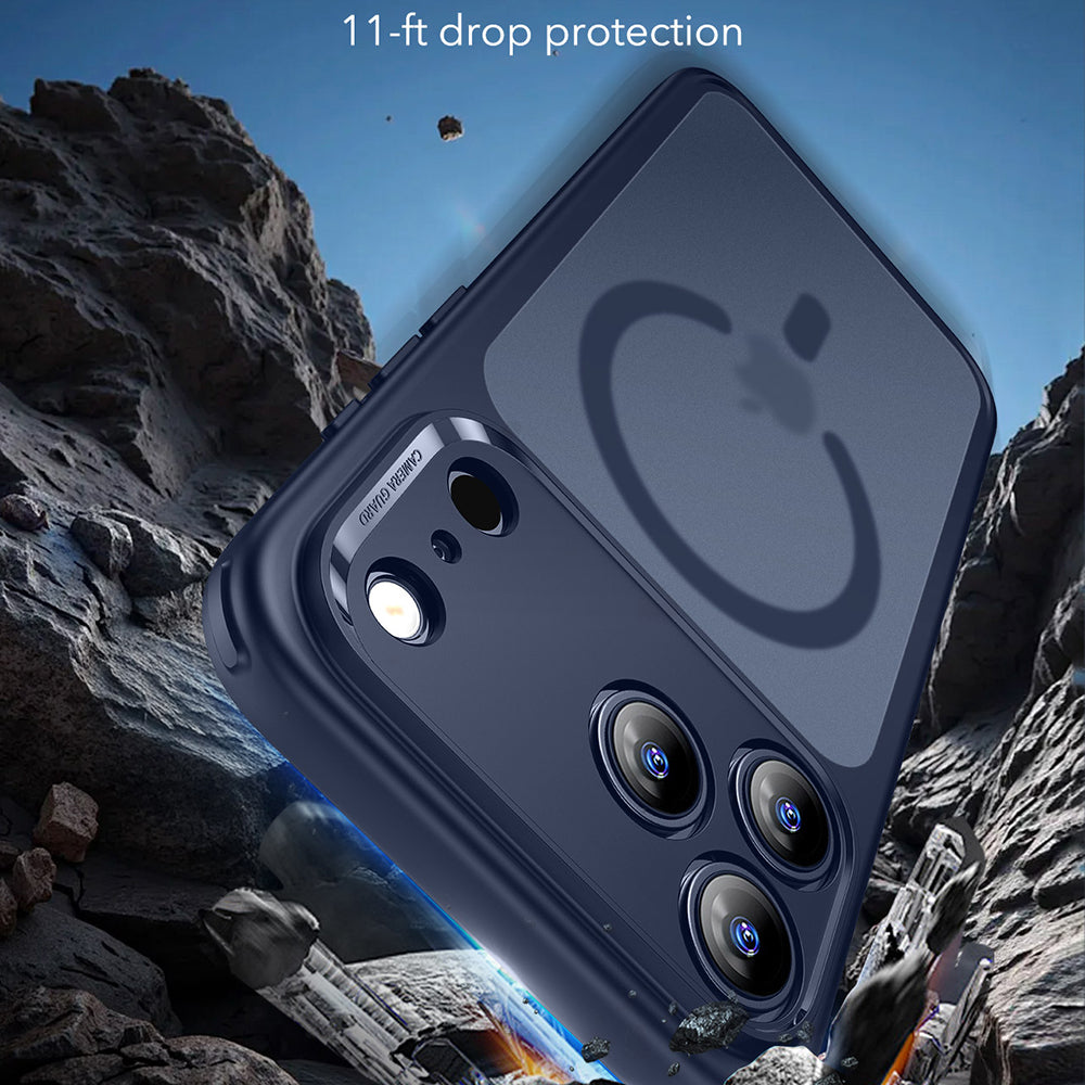 MagSafe Hülle für Apple iPhone 17 Pro, ESR, Classic Hybrid, Satin Blau