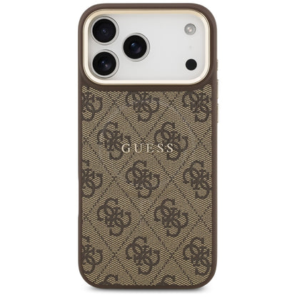 MagSafe Case for Apple iPhone 17 Pro, Guess, 4G Classic, Brown