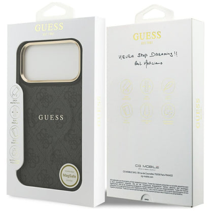 MagSafe Case for Apple iPhone 17 Pro, Guess, 4G Classic, Black
