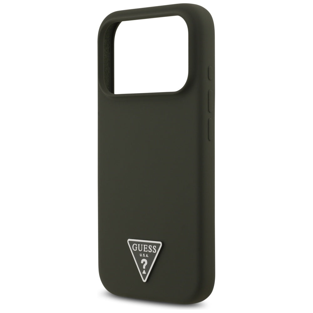 MagSafe Hülle für Apple iPhone 17 Pro, Guess, Triangle Logo, Khaki