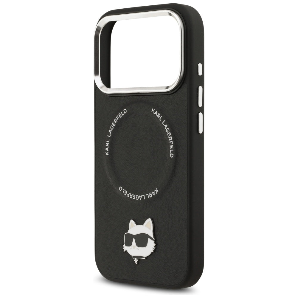 MagSafe Case for Apple iPhone 17 Pro, Karl Lagerfeld, Choupette Pin, Black