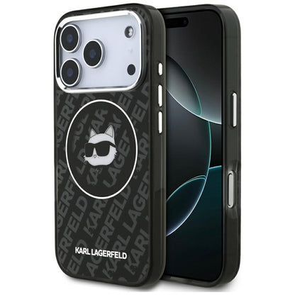 MagSafe Hülle für Apple iPhone 17 Pro, Karl Lagerfeld, IML Choupette's Head, Schwarz