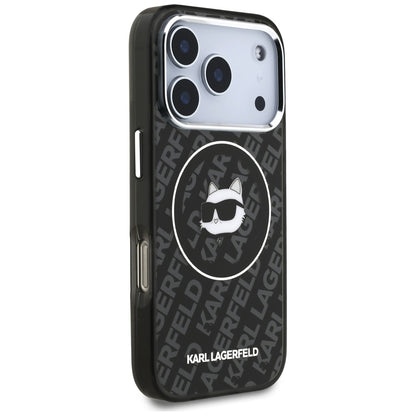 MagSafe Hülle für Apple iPhone 17 Pro, Karl Lagerfeld, IML Choupette's Head, Schwarz