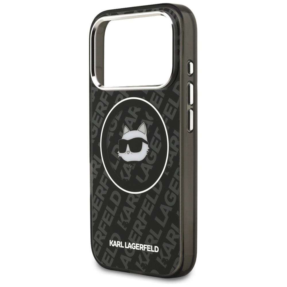 MagSafe Hülle für Apple iPhone 17 Pro, Karl Lagerfeld, IML Choupette's Head, Schwarz