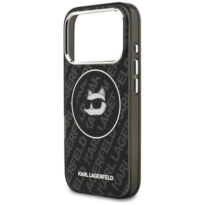 MagSafe Hülle für Apple iPhone 17 Pro, Karl Lagerfeld, IML Choupette's Head, Schwarz