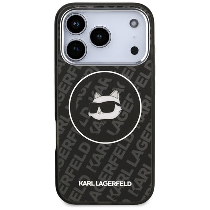 MagSafe Hülle für Apple iPhone 17 Pro, Karl Lagerfeld, IML Choupette's Head, Schwarz