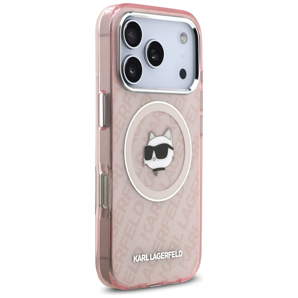 MagSafe Hülle für Apple iPhone 17 Pro, Karl Lagerfeld, IML Choupette's Head, Rosa