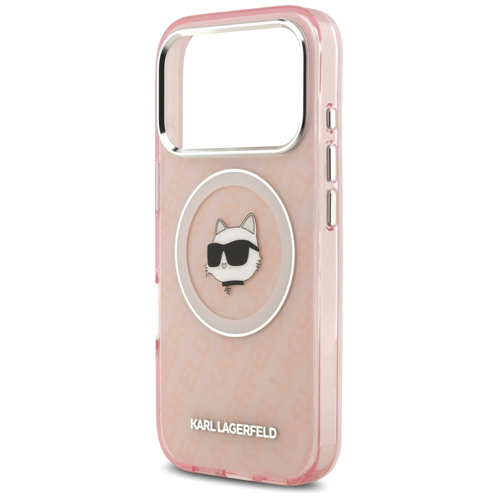 MagSafe Hülle für Apple iPhone 17 Pro, Karl Lagerfeld, IML Choupette's Head, Rosa